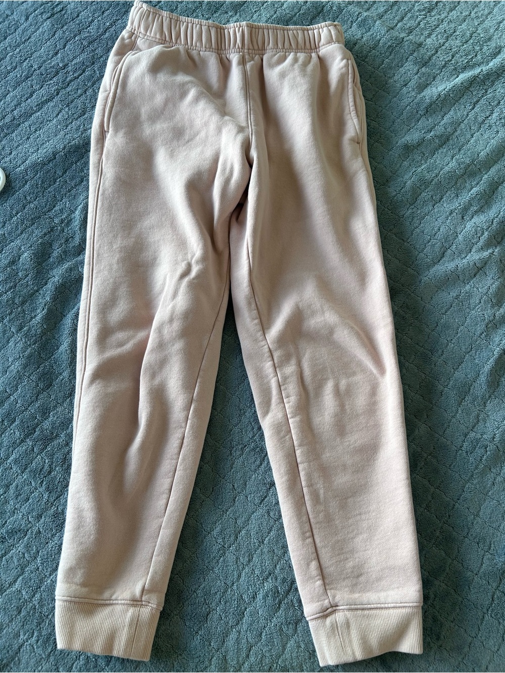 Fleece Joggers in Light Pink